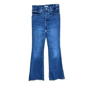 Women's Good American Mid Rise Flare Jeans 4/27 Inseam 32 Stretch